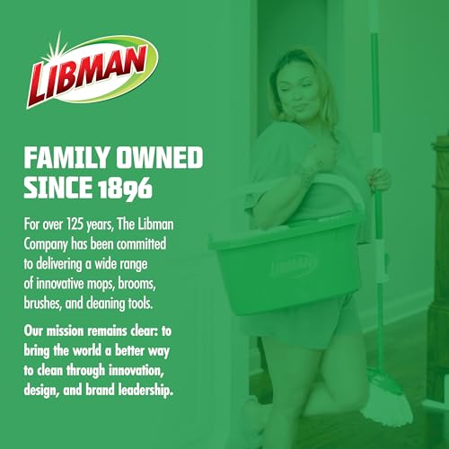 Libman Tornado Spin Mop System with Bucket & Wringer, Microfiber Head